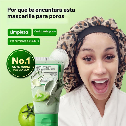 El Secreto de Cardi B para Poros Perfectos: Mascarilla de Tomate Verde 2-en-1