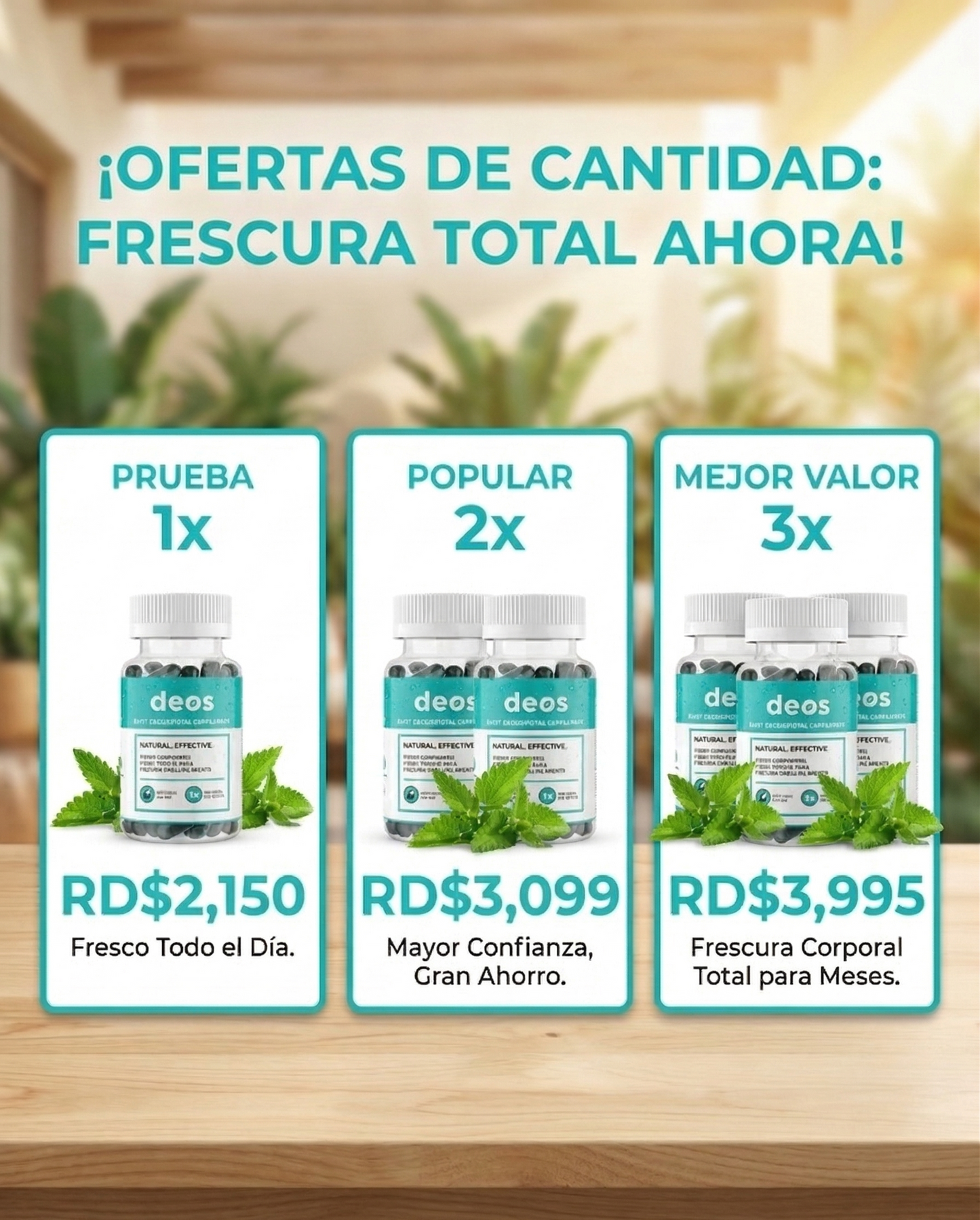 Deos: El Desodorante Interno Natural 24/7