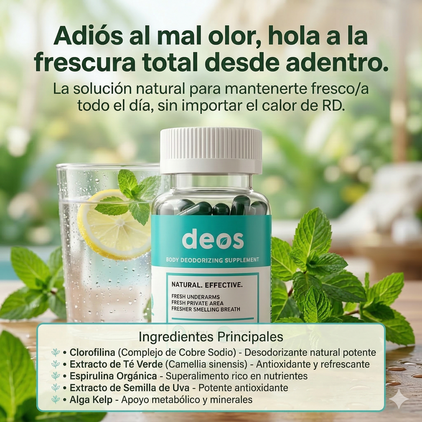 Deos: El Desodorante Interno Natural 24/7