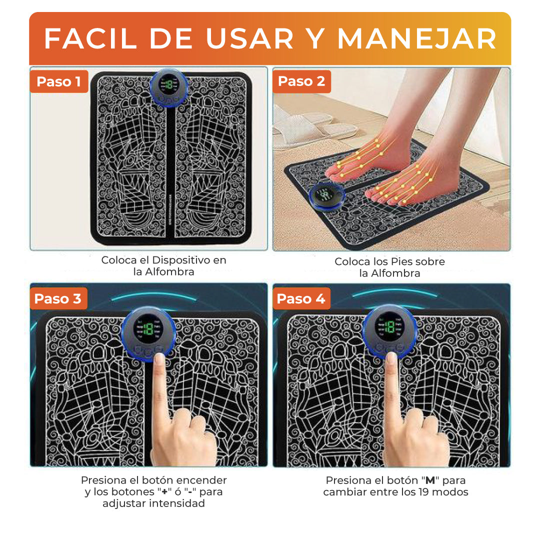Masajeador de Pies EMS | Electro-Estimulador Muscular