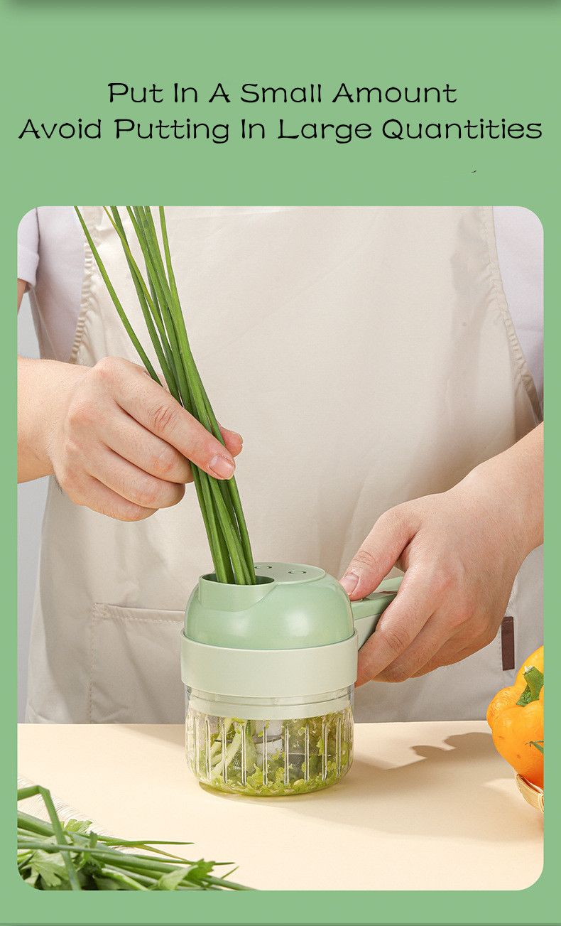 Picador de Vegetales 4 en 1 | Eléctrico