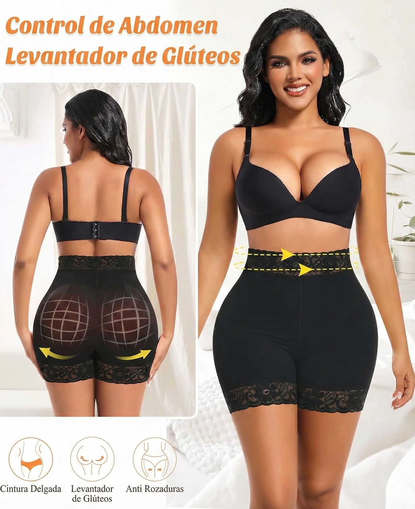 Short Levanta Cola™ 2-en-1: Levanta Glúteos y Control Abdominal