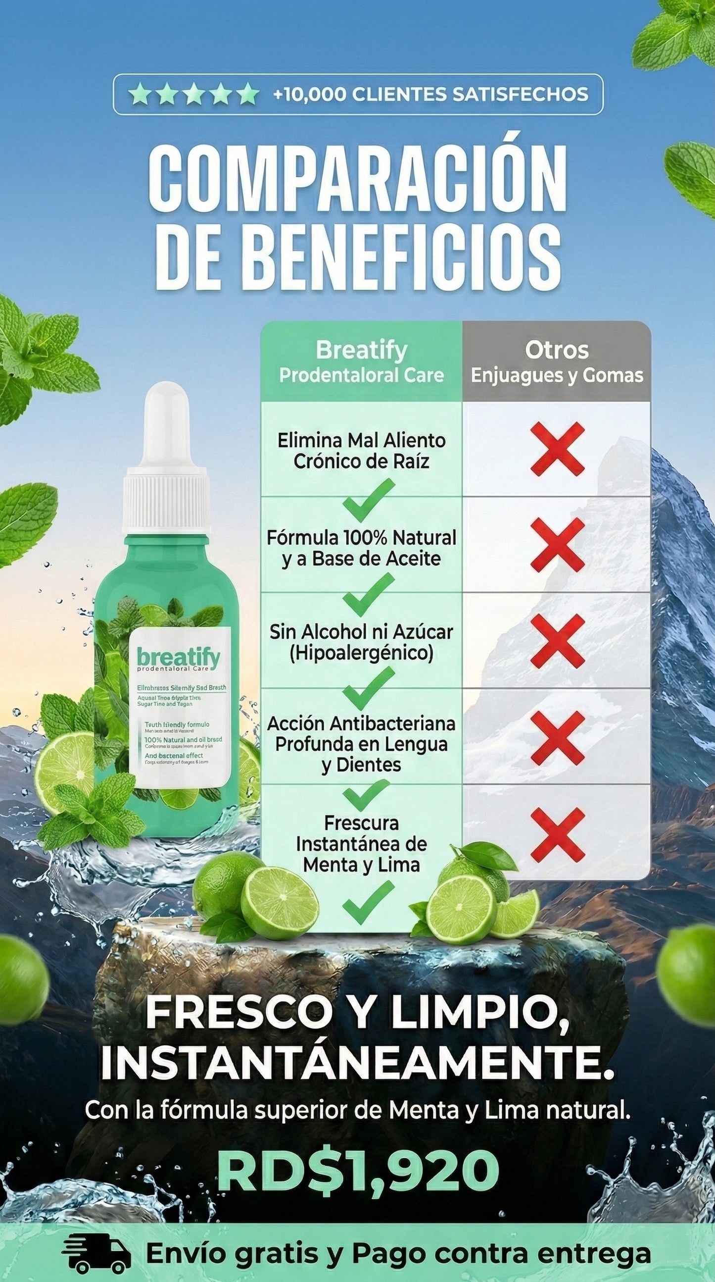 Breatify - El suero natural que elimina el mal aliento