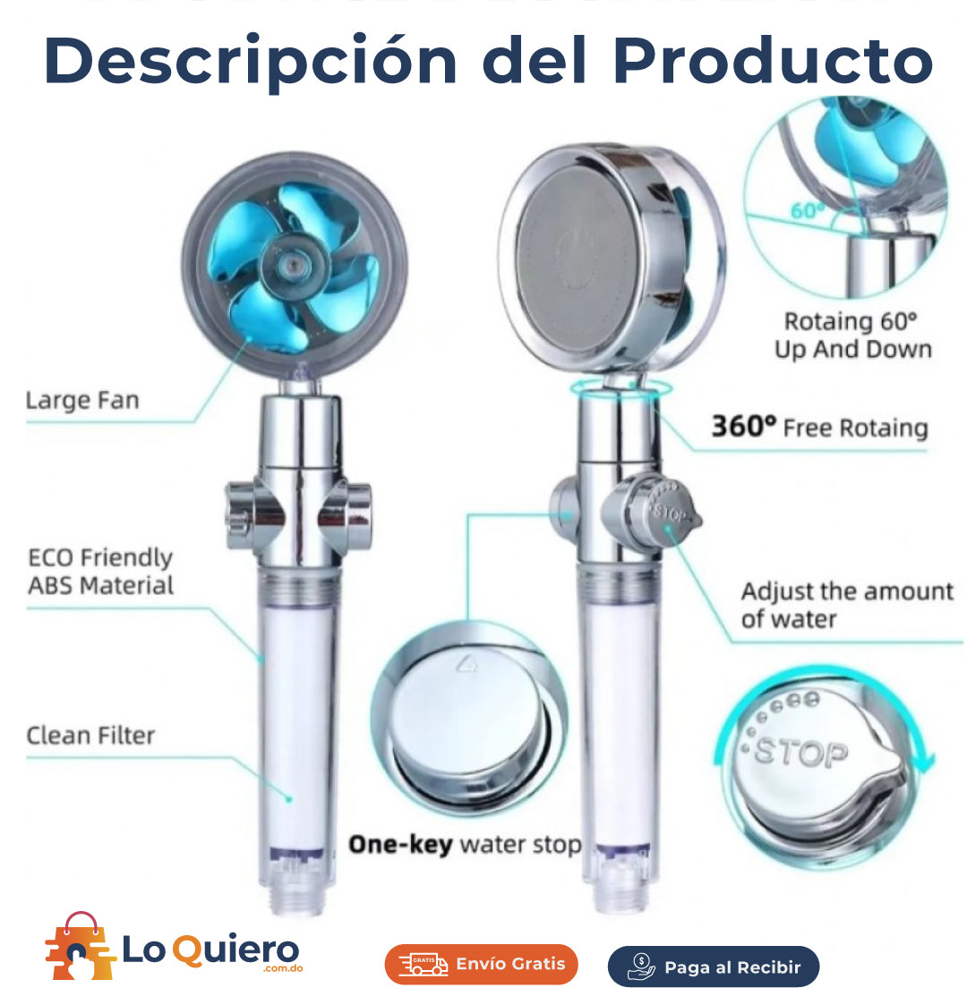 Cabezal de Ducha de Alta Presión | Turbo Ducha