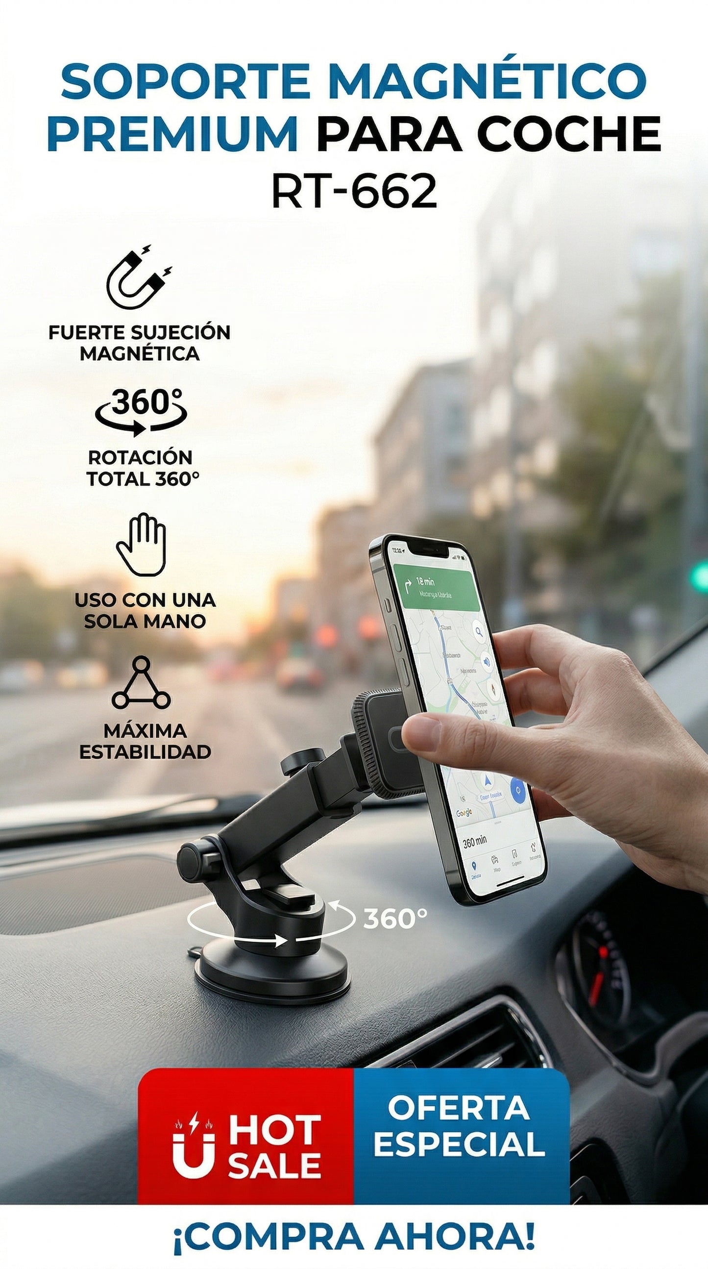 Soporte Magnético Premium para Auto