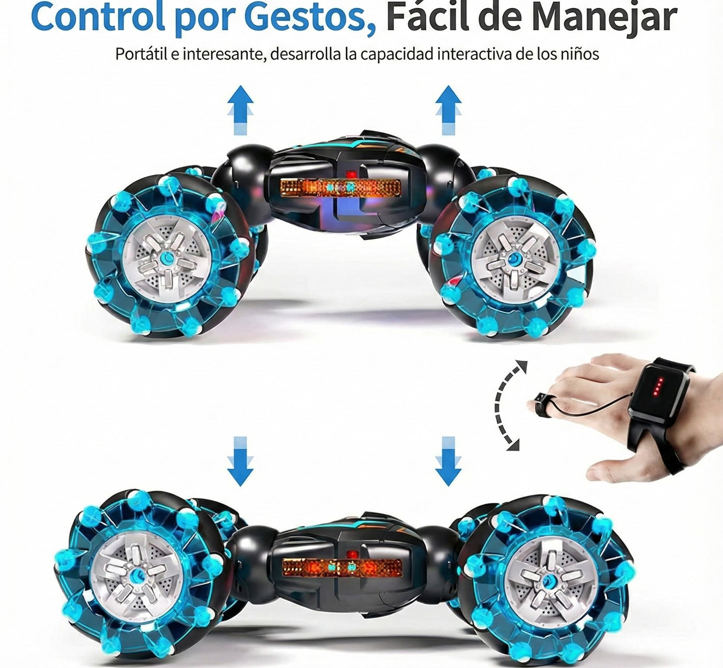 TurboCar™ 360 - El Carro Acrobático con Control de Mano